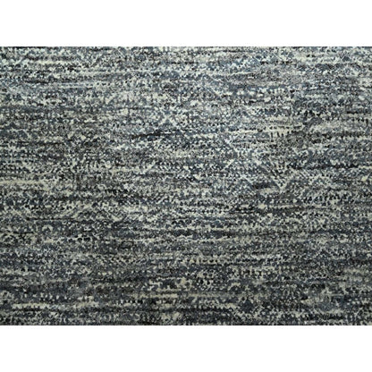 8'X10' Gray Kohinoor Pattern Small Geometric Design Hand Knotted Wool Rug
