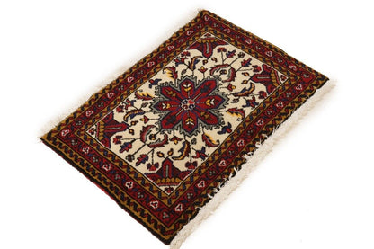 Vintage Handmade Tribal Geometric Oriental Rug