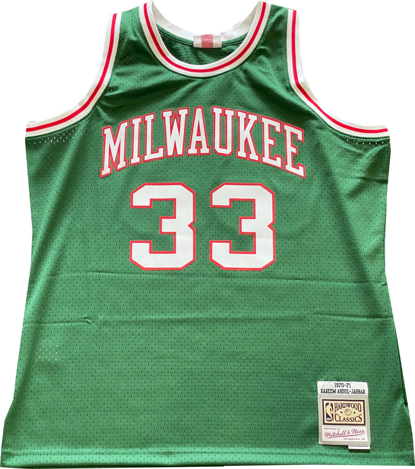 Abdul-Jabbar "1971 NBA Champs" Autographed Karrem Mitchell Nes