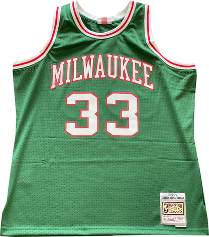 Abdul-Jabbar "1971 NBA Champs" Autographed Karrem Mitchell Nes