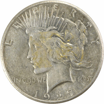 1927-S Peace Silver Dollar AU Uncertified #701