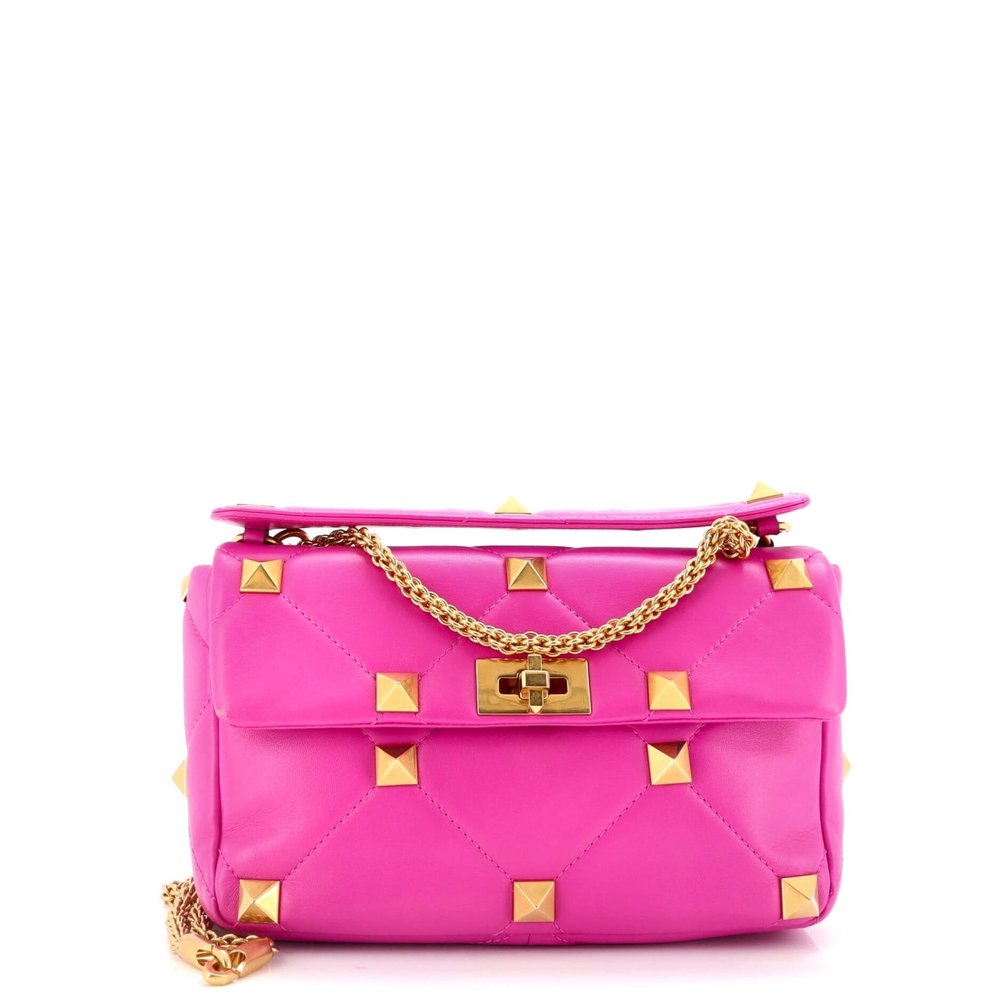 Valentino Garavani Roman Stud Flap Bag Quilted Leather Large