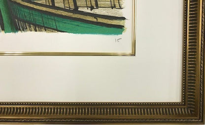 XXV Bernard Buffet PONCHE SAINT TROPEZ 1979 Lithograph Signed Framed EA: XX/