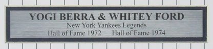 Yogi Berra/Whitey Ford Hof Yankees Dual-Signed 8X10 Photo Framed Psa/Dna 167404
