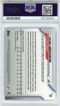 Randy Arozarena 2020 Topps Chrome Rookie Card #49
