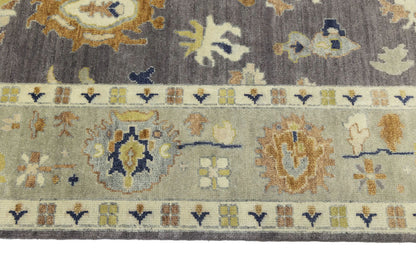 Handmade Oushak Floral Rug Colorfast Oriental