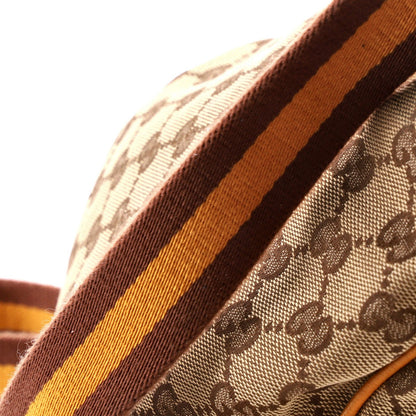 Gucci Web Strap Zip Messenger Bag Gg Canvas Small