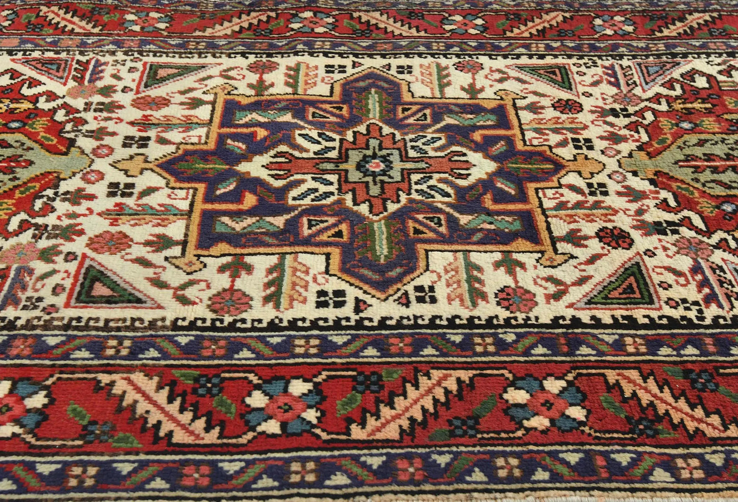 Hand-Knotted Wool Oriental Runner Rug 3X12 ft