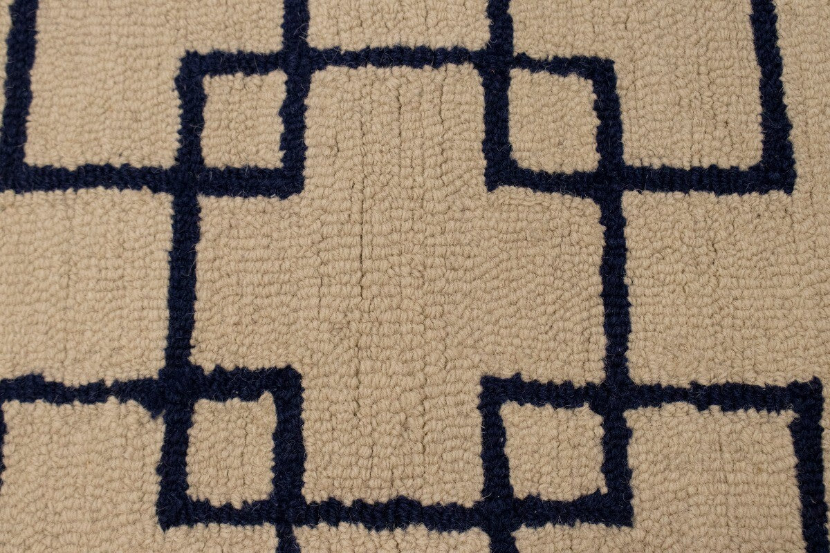 Hand-Tufted Modern Rug Wool Decor 5X8 Cream