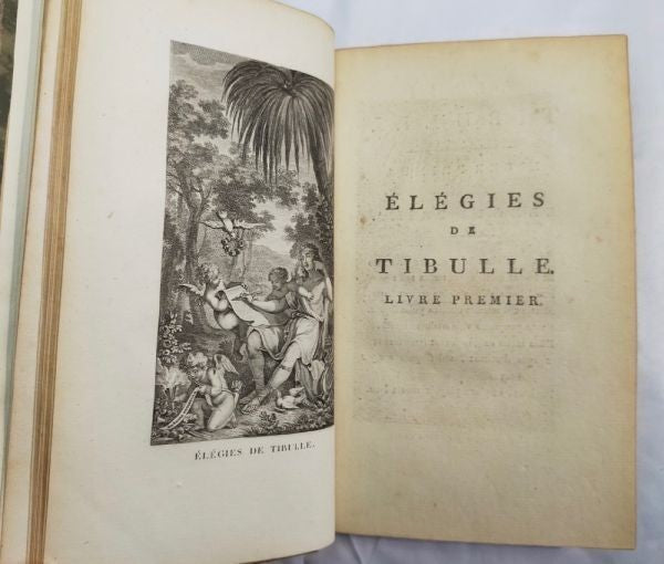 1795 Tibullus Elegies & Jean Second Baisers Mirabeau Commentary W/ Borel Engrave