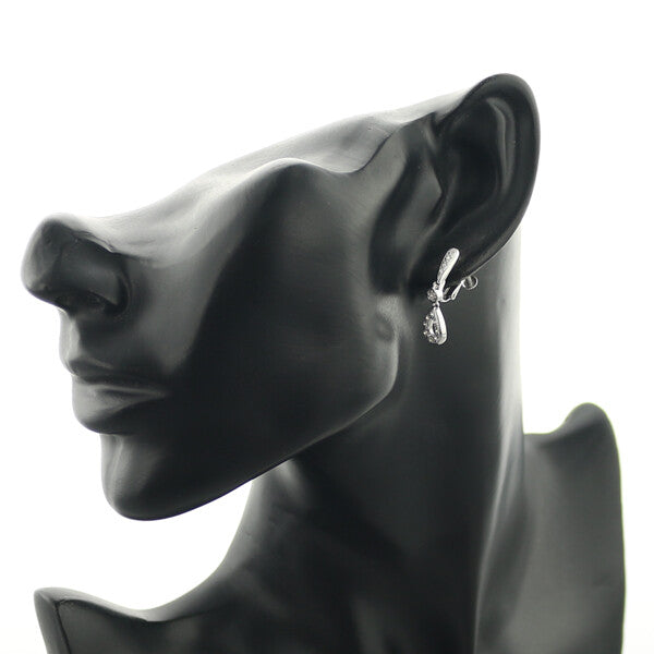 Tasaki Earrings Diamond 0.11Ct/0.11Ct Teardrop 18K 750 White Gold