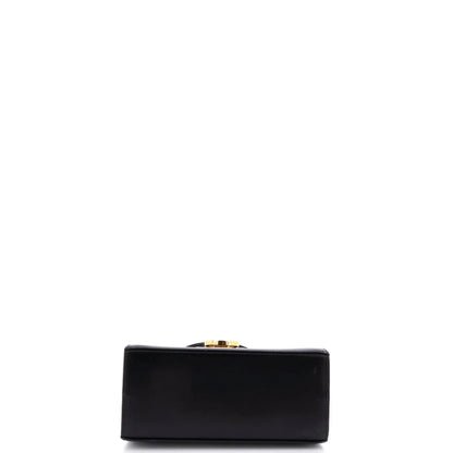 Salvatore Ferragamo Gancini Convertible Top Handle Bag Leather Mini