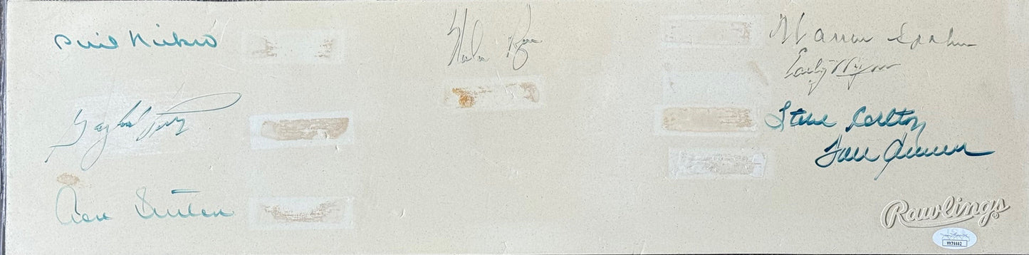 300 Win Club Autographed Pitching Rubber (Jsa)