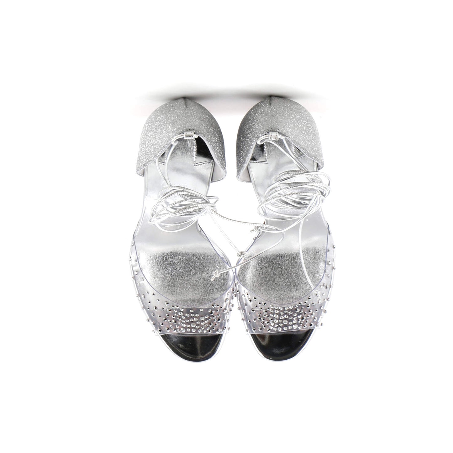 Christian Louboutin Women'S Degratina Frou Heeled Sandals Glitter Leather