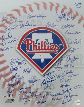 Phillies Greats Multi-Signed 16X20 Color Photo