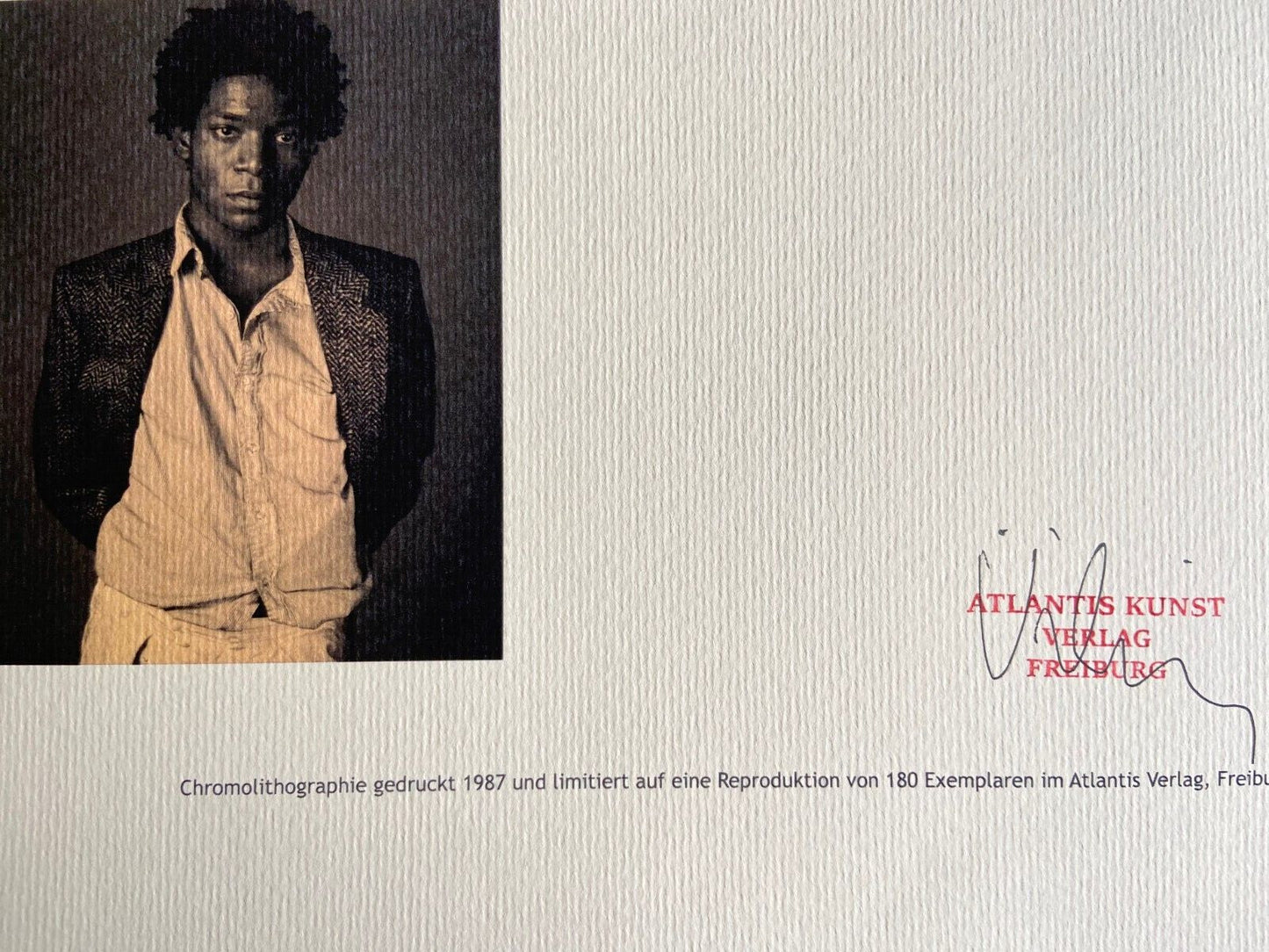 Jean-Michel Basquiat Lithograph Coa Signed Numbered - Jasper Johns