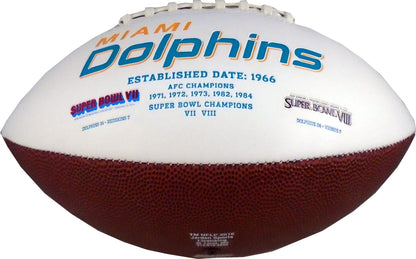 Jay Ajayi Autographed Miami Dolphins White Panel Football