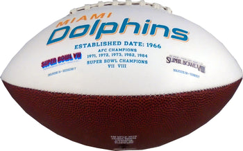 Jay Ajayi Autographed Miami Dolphins White Panel Football