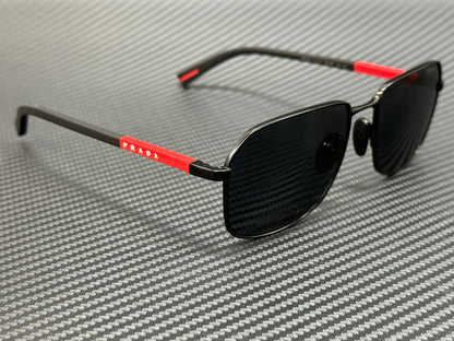 PRADA LINEA ROSSA PS A51S 1BO06F Matte Black Grey Men's 57 mm Sunglasses