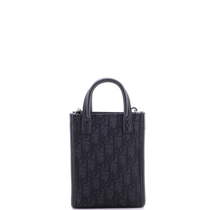 Christian Dior Safari North South Convertible Tote Oblique Canvas Mini