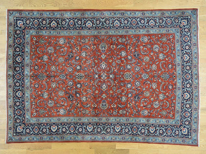 7'10"X11' Hand-Knotted Antique Full Pile Oriental Rug
