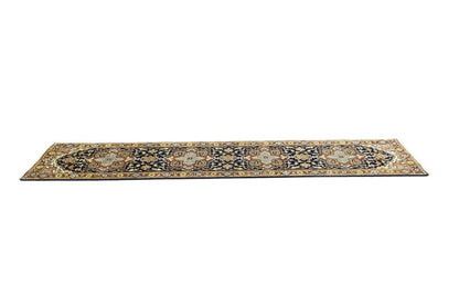 Handmade Heriz Serapi Runner Rug Geometric