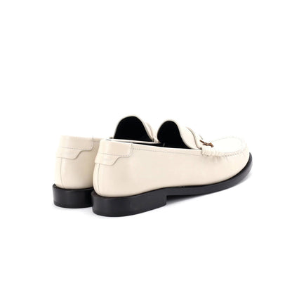 Saint Laurent Women'S Le Monogram Penny Loafers Leather