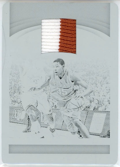 Kevin Durant 2021 Panini National Treasures Collegiate Patch Printing Plate Card