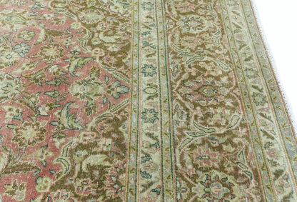 10X15 Antique Distressed Oriental Rug Muted