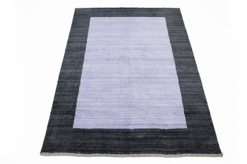 Modern Gabbeh Wool Area Rug Oriental 4X6 Ft