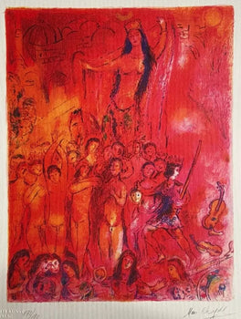 Marc Chagall Lithograph Coa Signed Hand Numbered Limited