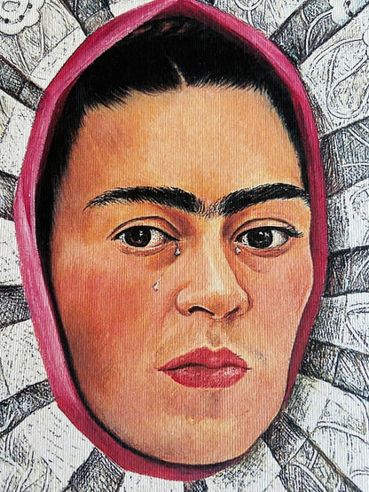 Frida Kahlo 'Self-Portrait' Lithograph Numbered Signed Coa