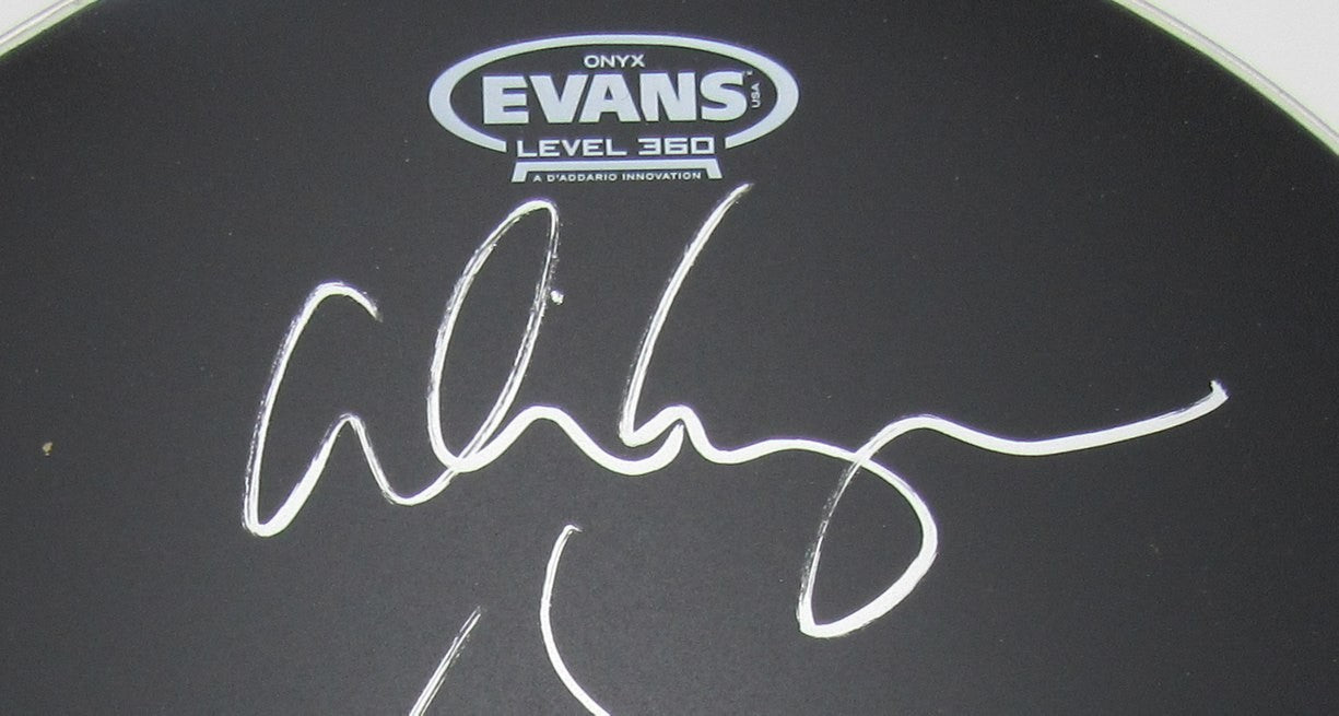 Alice Cooper Singer Signed/Auto Drum Head W/Self Portrait Sketch Psa/Dna 200969
