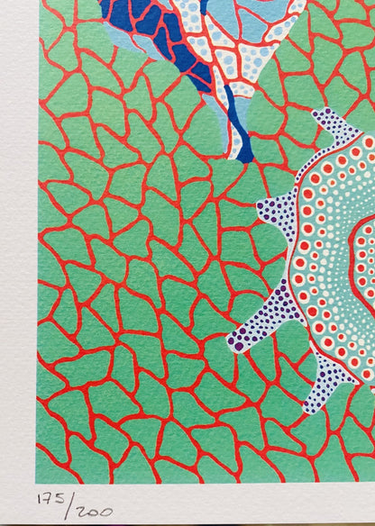 Yayoi Kusama Lithograph Mori Museum Coa Numbered Limited A