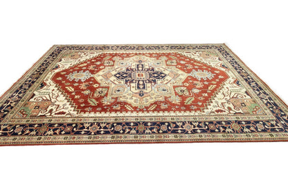 12X18 Ft Oversized Handmade Heriz Serapi Rug