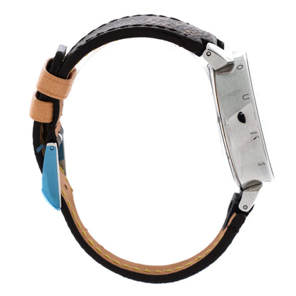Louis Vuitton Tambour Moon Divine Quartz Watch Stainless Steel And Monogram