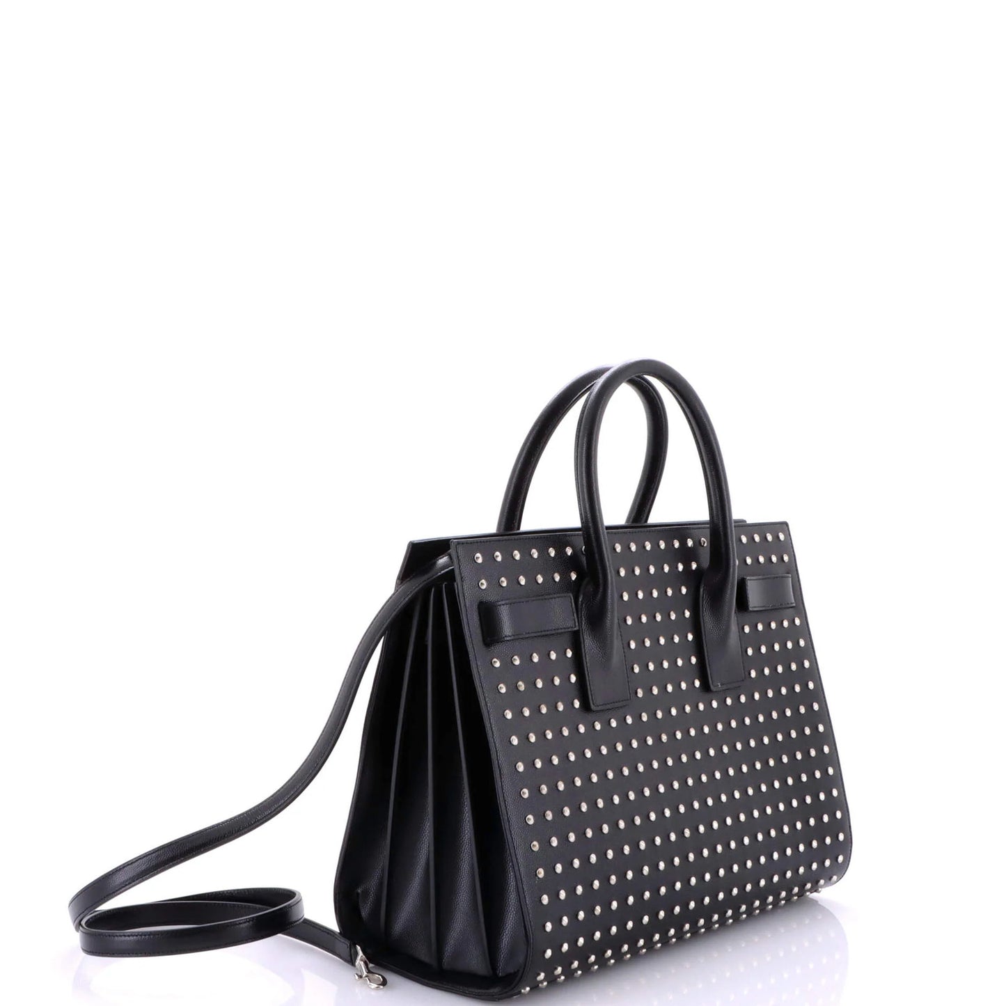 Saint Laurent Sac De Jour Bag Studded Leather Small
