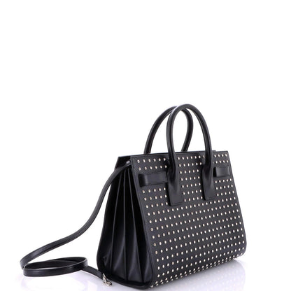 Saint Laurent Sac De Jour Bag Studded Leather Small