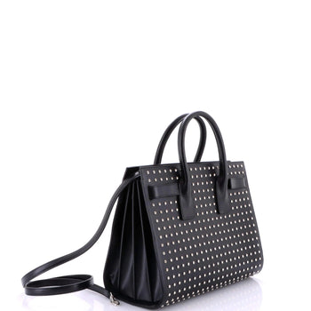 Saint Laurent Sac De Jour Bag Studded Leather Small