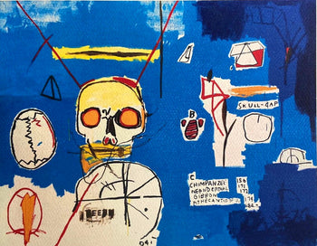 Jean-Michel Basquiat Coa Lithograph Signed Hand Numbered (Stamp