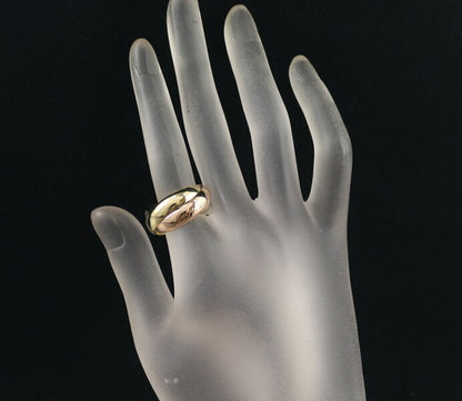 Cartier Ring Trinity 3Color Xl Eu51 18K 750 Yellow White Rose Gold