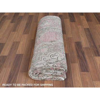 6'4"X9'6" Red Natural Wool Bohemian Farsian Tebraz Medallion Design Rug
