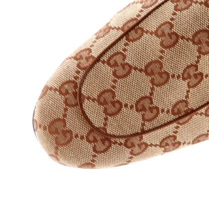 Gucci Men'S Princetown Mules Gg Canvas With Fur