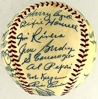 1955 Chicago White Sox Team Signed Baseball (30)