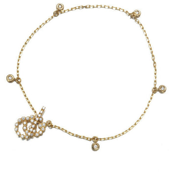 Gucci Bracelet Diamond Gg Running 17 Engraved 18K 750 Yellow Gold
