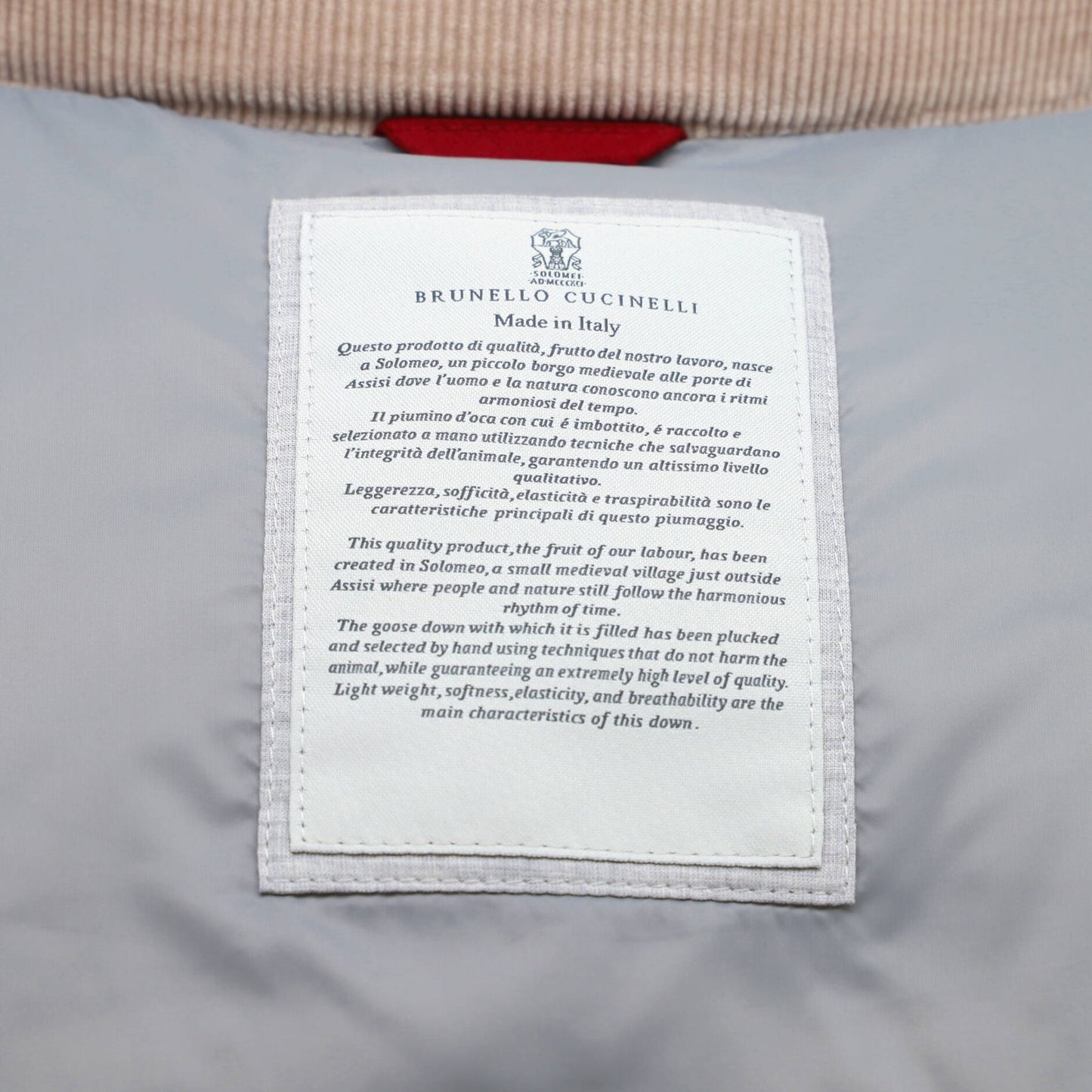 Brunello Cucinelli Men'S Zip Two Pocket Vest Quilted Corduroy