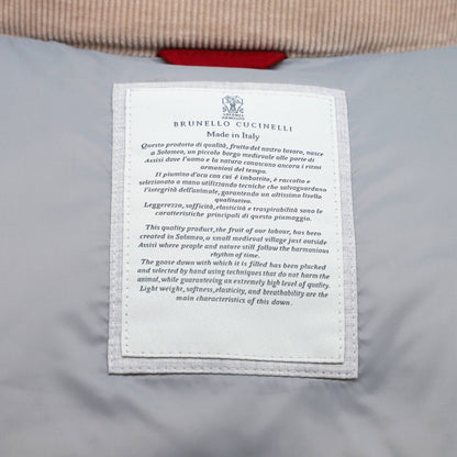 Brunello Cucinelli Men'S Zip Two Pocket Vest Quilted Corduroy