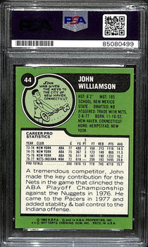 John Williamson Signed 1977 Topps Card #44