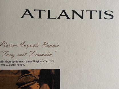 Pierre-Auguste Renoir Lithograph Coa Signed Numbered