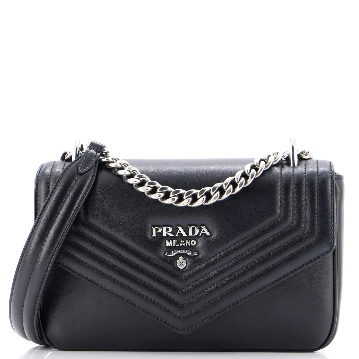 Prada Chain Envelope Flap Shoulder Bag Grace Lux Medium